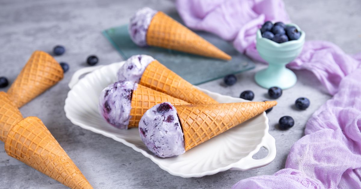 Domáca jogurtová zmrzlina s čučoriedkami , Fotka č. 1