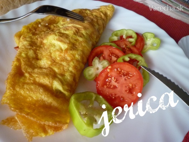 Jankove raňajky a desiata, omeleta, liptovská saláma, syr ...