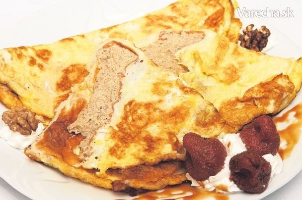 Omeleta s orechovou plnkou recept