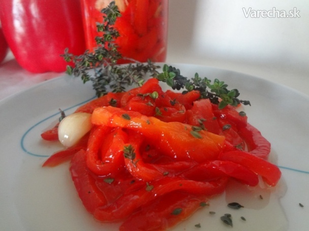 Marinovaná červená paprika (fotorecept) recept
