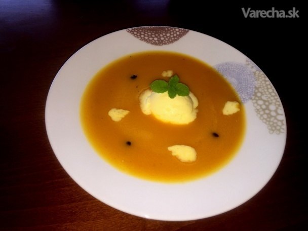 Tekvicovo mrkvový krém s vanilkovou zmrzlinou (fotorecept) recept ...