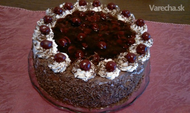 Višňovo-čokoládová torta (fotorecept) recept