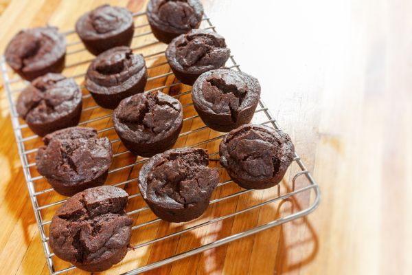 Čokoládové muffiny s avokádom