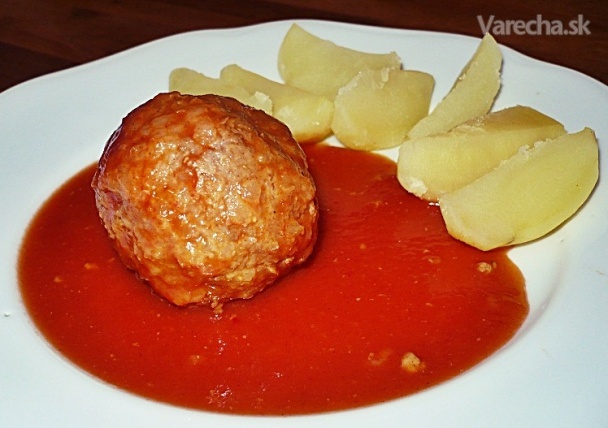 Mäsové guľky v paradajkovej omáčke Recepty Varecha.sk