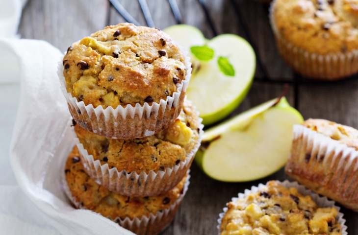 Jablkové muffiny s ovsenými vločkami recept