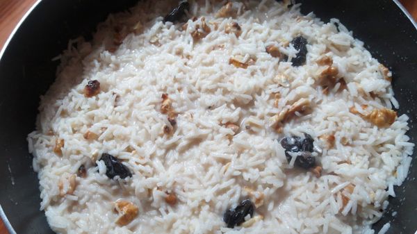 FOTORECEPT: Sladká orechová ryža s kokosovým mliekom ...