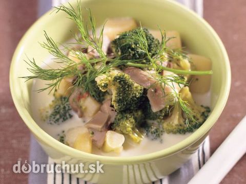 Brokolicová polievka s hlivou