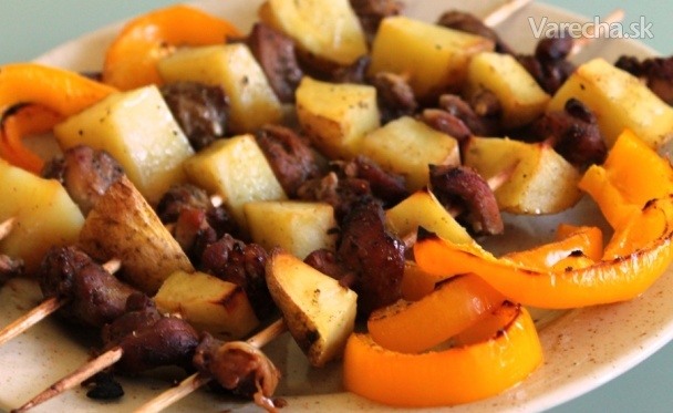 Kuracie mäso so zemiakmi na špajdli recept