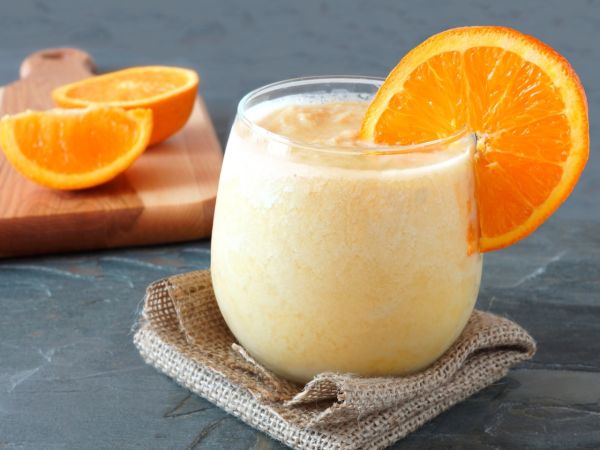 Krémové pomarančové smoothie