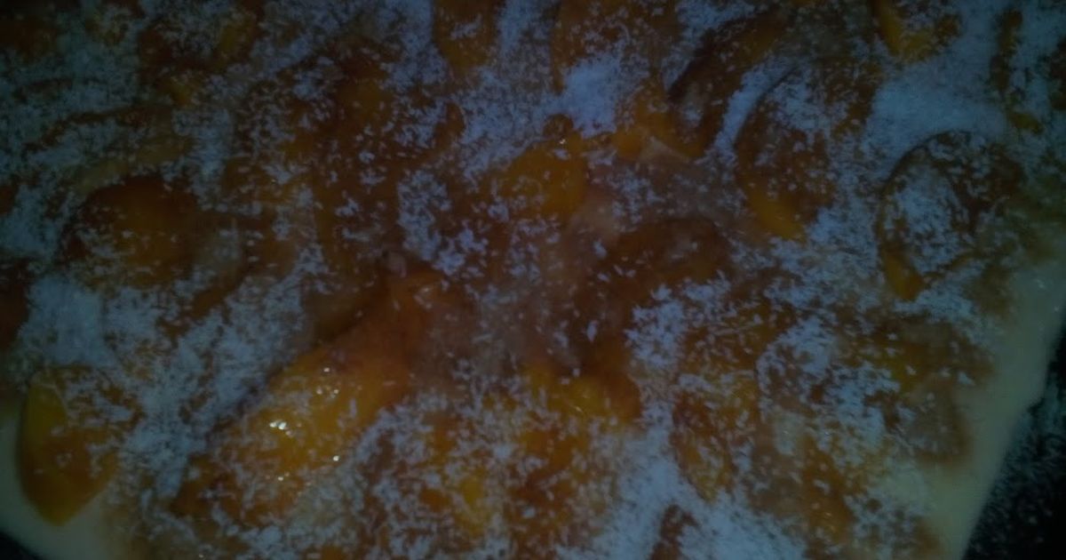 Fotorecept: Broskyňový koláč so želatínou, fotogaléria 2 / 4.