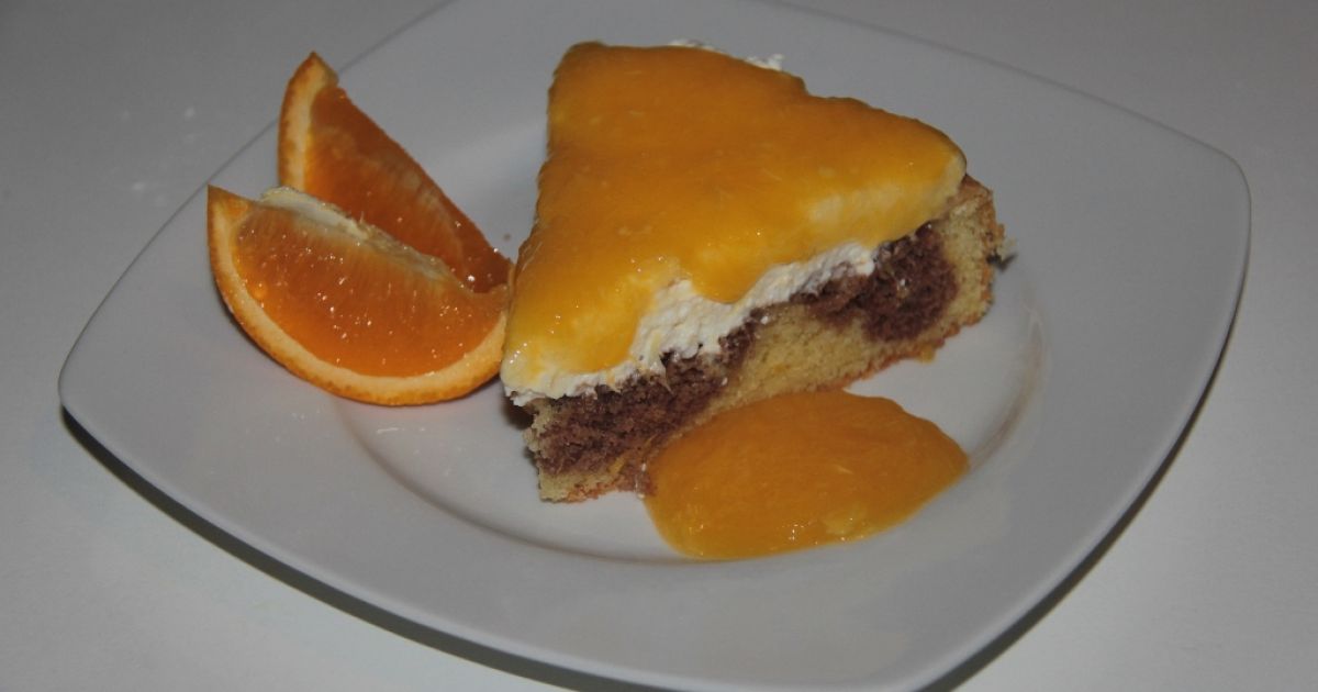 Tvarohovo pomarančová torta, fotogaléria 1 / 6.
