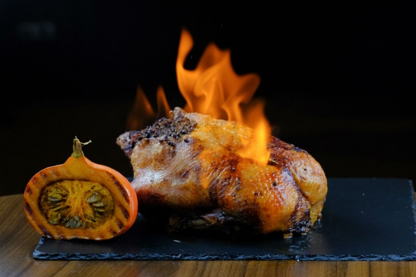 Flambovaná kačica s pečeňovo-šošovicovou plnkou recept ...