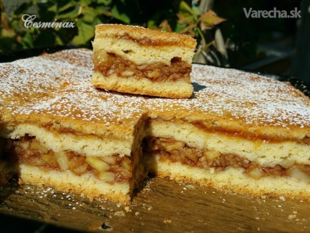 Jablkový koláč s marhuľovým džemom (fotorecept) recept ...