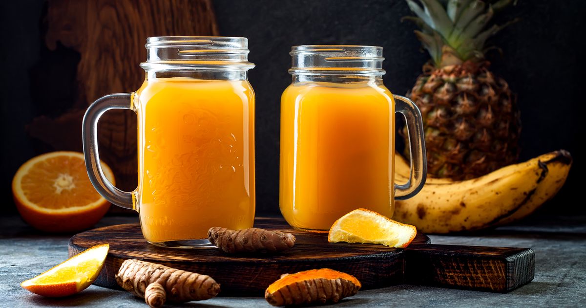 Ananásové smoothie so zázvorom a pomarančom, Fotka č. 1 ...