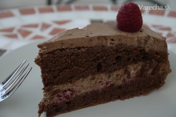 Čokoládovo-malinová torta recept
