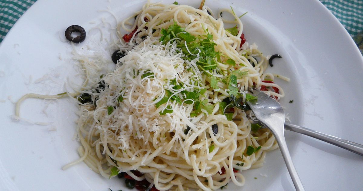 FOTORECEPT: Špagety s cesnakovým krémom, fotogaléria 7 / 8.