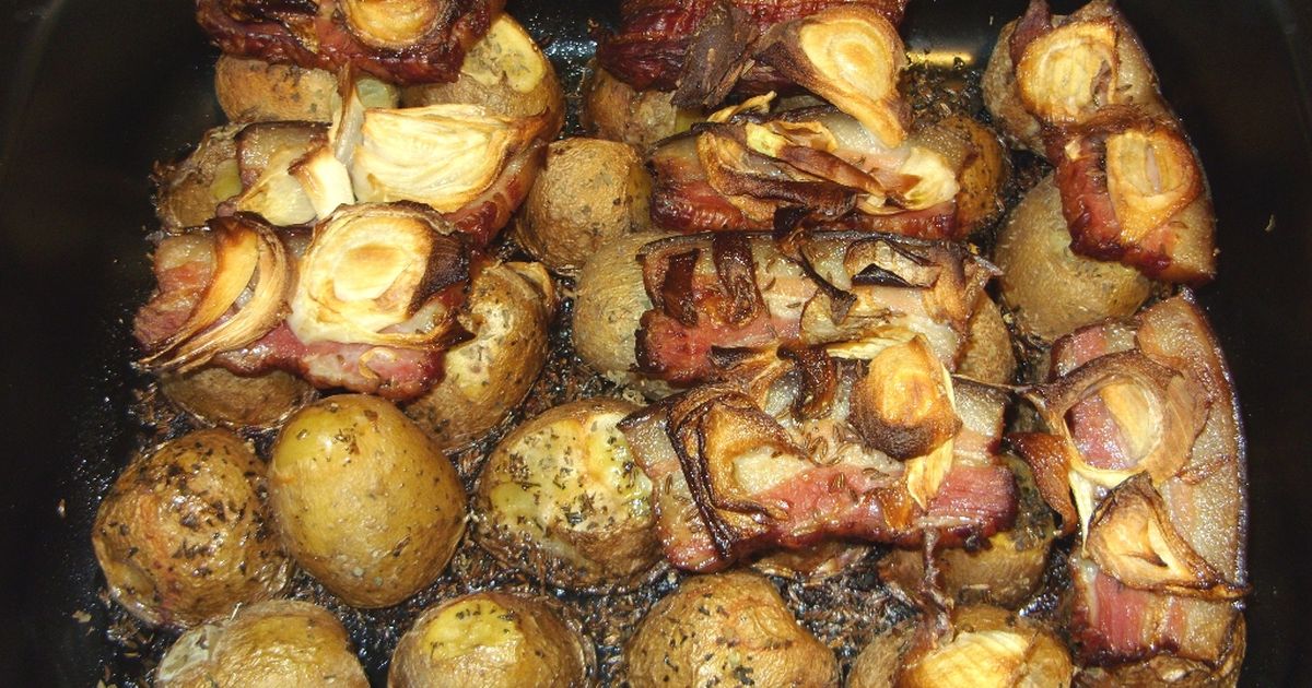FOTORECEPT: Pečené zemiaky s bazalkou, fotogaléria 7 / 8.