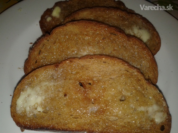 Chrumkavý chlieb zapečeny v rúre recept