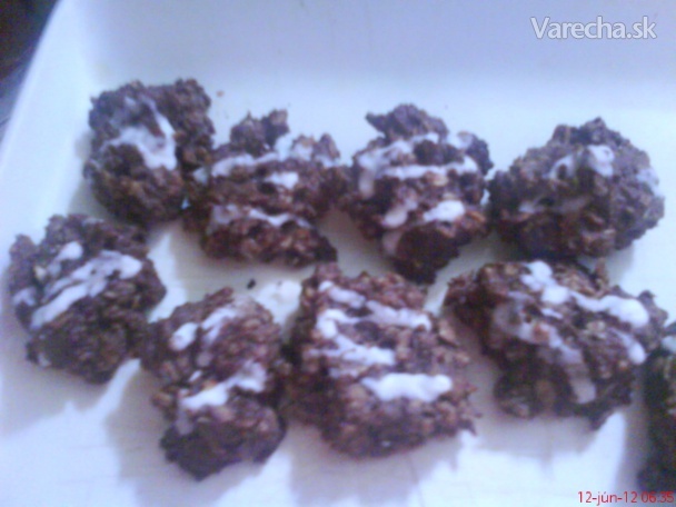 Kakaovo-ovsené sušienky (fotorecept) recept