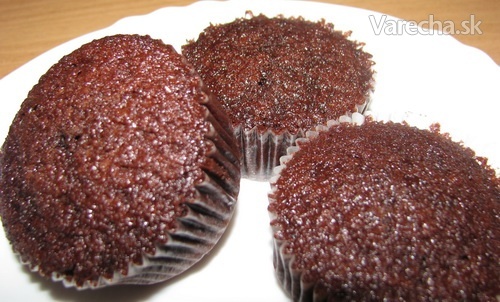 Celozrnné čokoládové muffiny (fotorecept) recept
