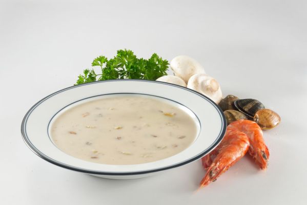 Lahodná polievka s plodmi mora