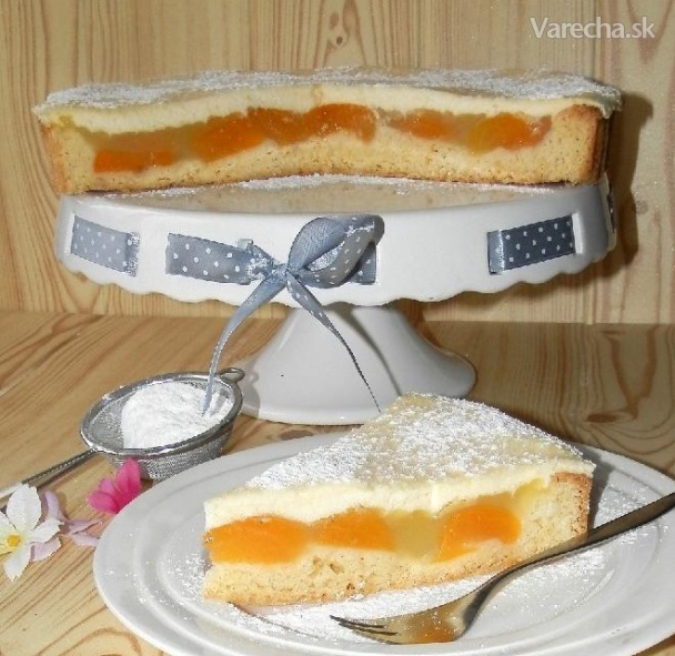 Meruňkový koláč s polevou recept