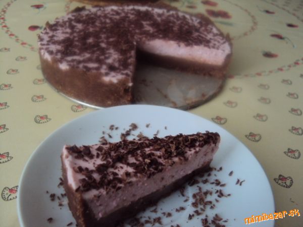 Jahodovo čokoládový cheesecake