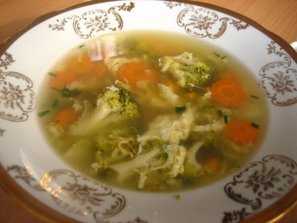 Brokolicová polievka s mrkvou