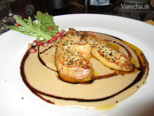 Foie gras s gaštanovou omáčkou (fotorecept) recept