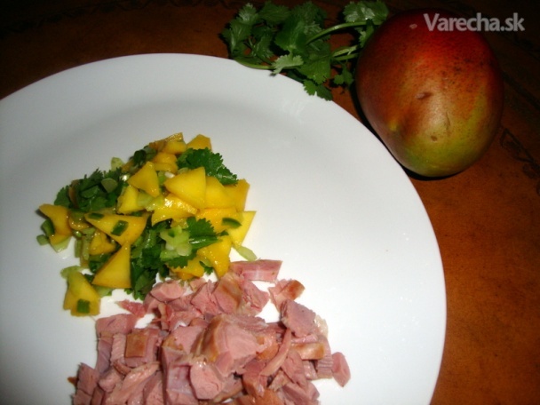 Salsa s mangom a koriandrom (fotorecept) recept