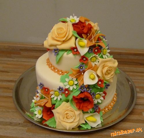 gratulačná torta na svadbu