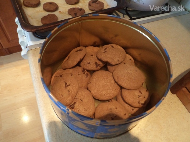 Cookies dvojito čokoládové recept
