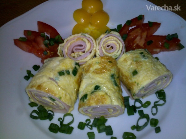 Roládička z omelety a šunky, aj pre deti(fotorecept) recept ...