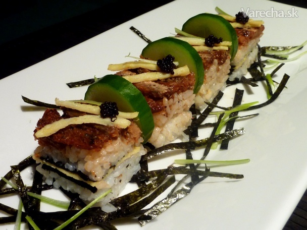 Hako sushi s údeným úhorom recept
