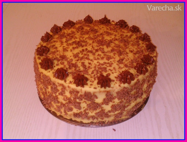 Orechová torta s vanilkovým krémom (fotorecept) recept