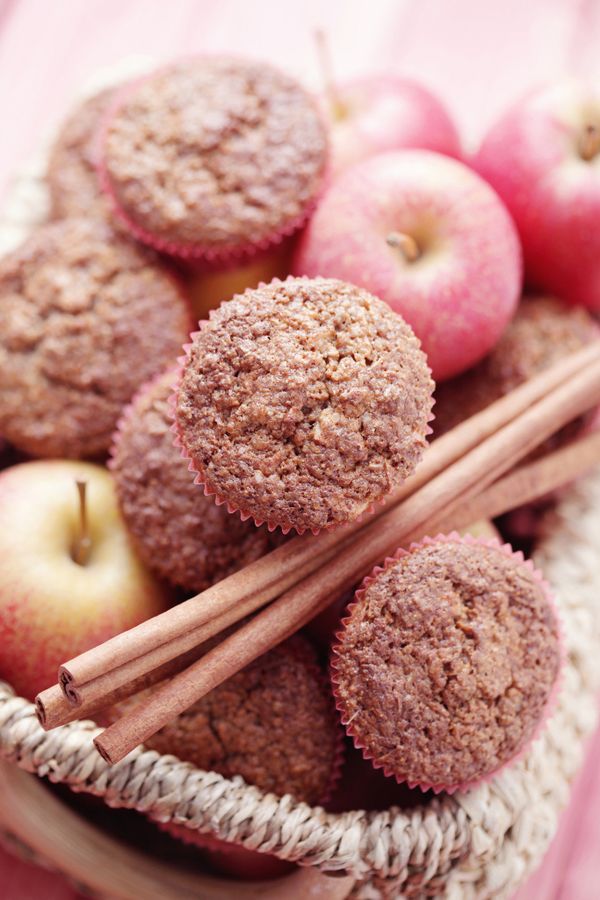 Jablkové muffiny z celozrnnej múky