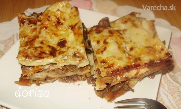 Hubové lasagne (fotorecept) recept