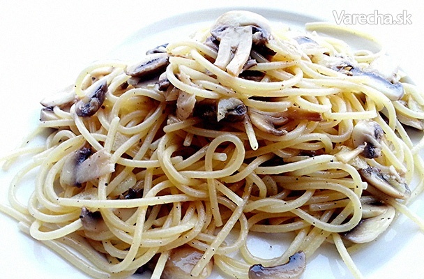 Špagety s hubami recept