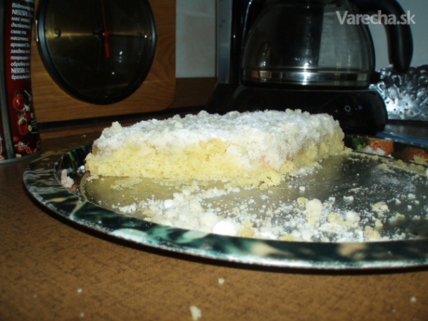 Rebarborový koláč s posýpkou recept