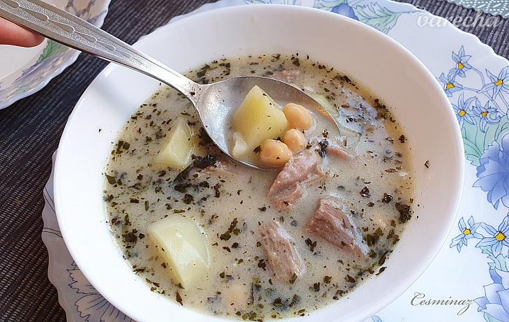 Hovädzia jogurtová polievka so zemiakmi a s cícerom (videorecept ...