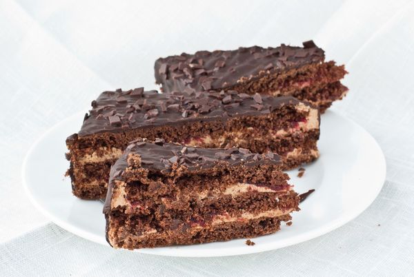 Jednoduchý koláč s čokoládovou polevou