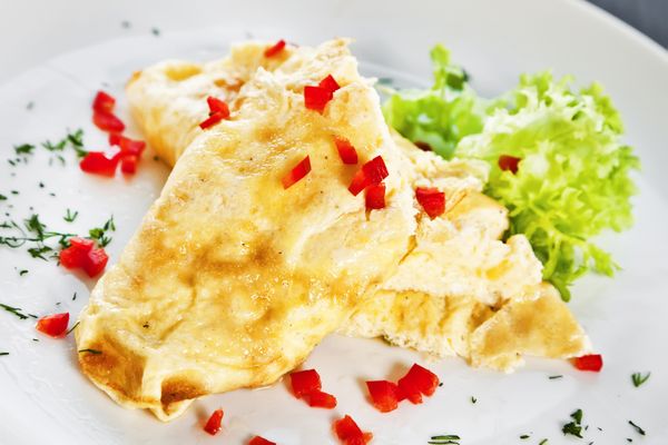 Obyčajná vaječná omeleta