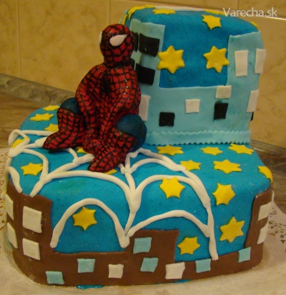 Torta Spiderman s karamelovo-vanilkovým krémom (fotorecept ...