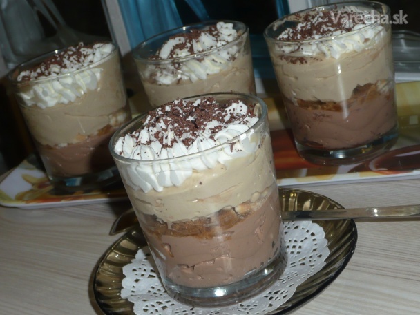 Čokoládový a kávový krém so šľahačkou (fotorecept) recept ...