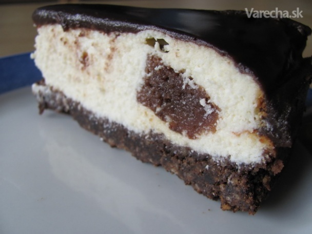 Cheesecake s kúskami brownies (fotorecept) recept