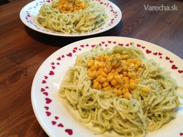 Brokolicové špagety recept