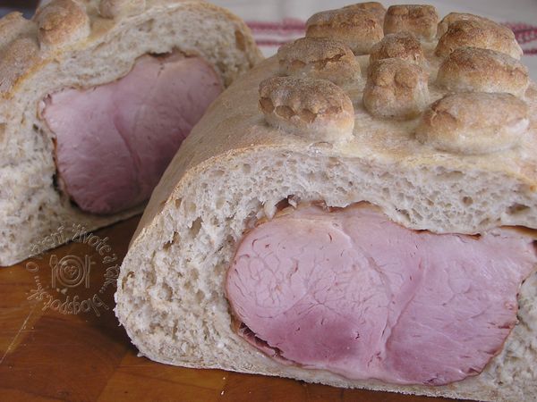 FOTORECEPT: Veľkonočná šunka v chlebe