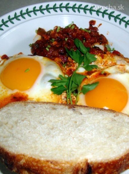 Vajíčka v očistci – shakshuka (fotorecept) recept