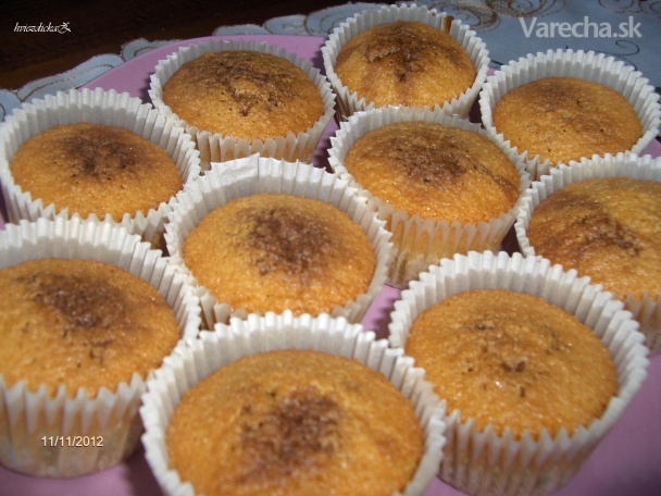 Dvojfarebné muffiny s horkou čokoládou (fotorecept) recept ...