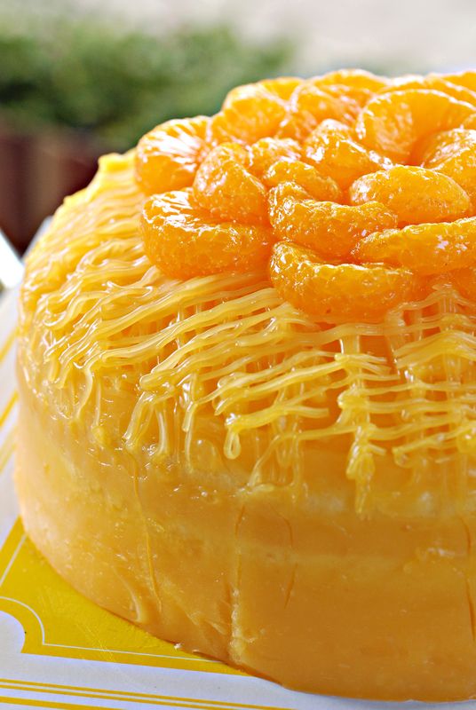 Marcipánová torta s pomarančmi
